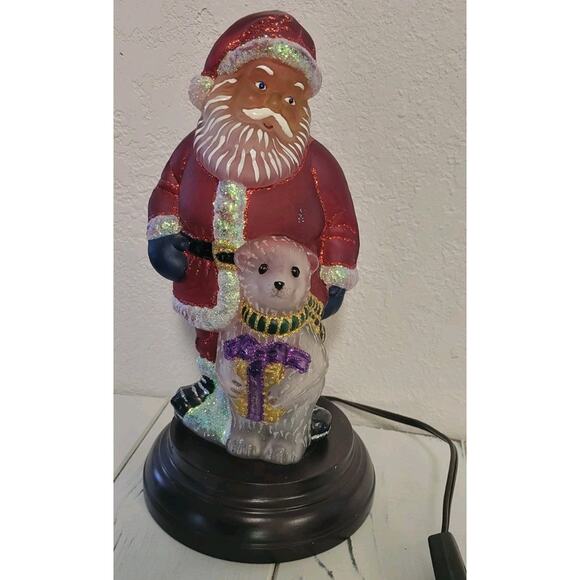 Old World Christmas OWC Merck 2008 Santa’s Helper Light Polar Bear Works - Picture 1 of 11